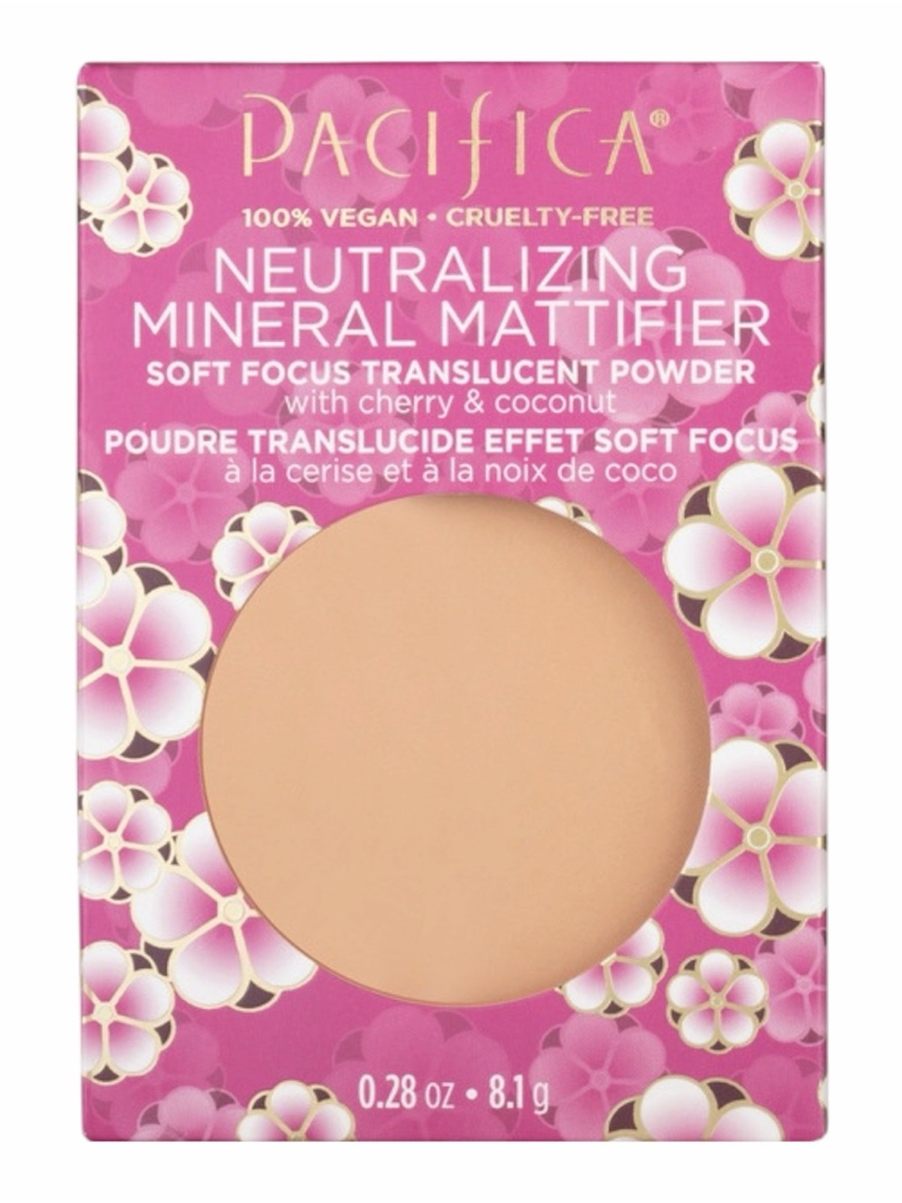 PACIFICA SHADE 1 NEUTRALIZING MINERAL MATTIFIER TRANSLUCENT POWDER 0.28 OZ